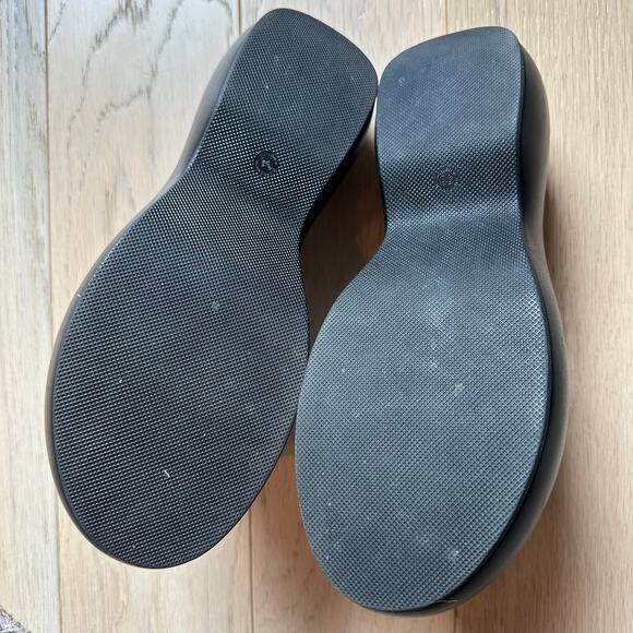 Seychelles Womens Black Leather Sandal Puffy Platform Slides Made in Italy Sz 10 - Picture 8 of 9